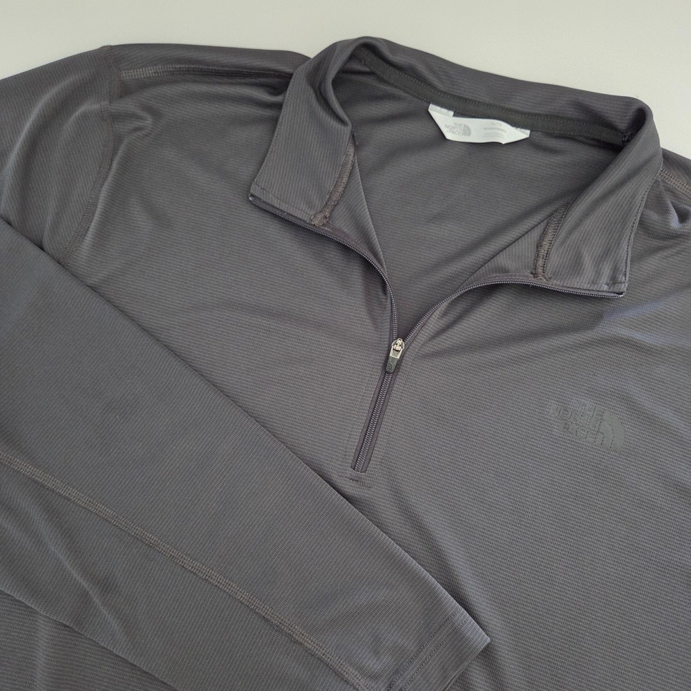 The North Face Pullover Gray Quarter Zip Performance Mens XL